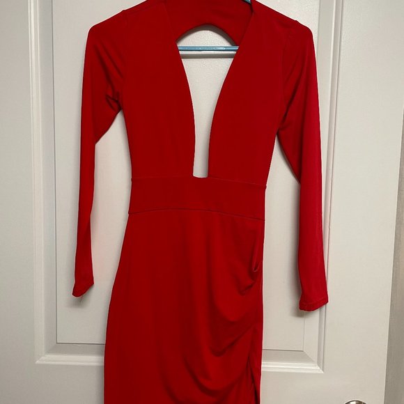 Womens Red Dress - Picture 1 of 4